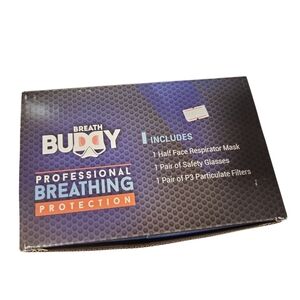 Breath Buddy Professional P3 Respirator Mask Kit Half Face Reusable Filter Safet